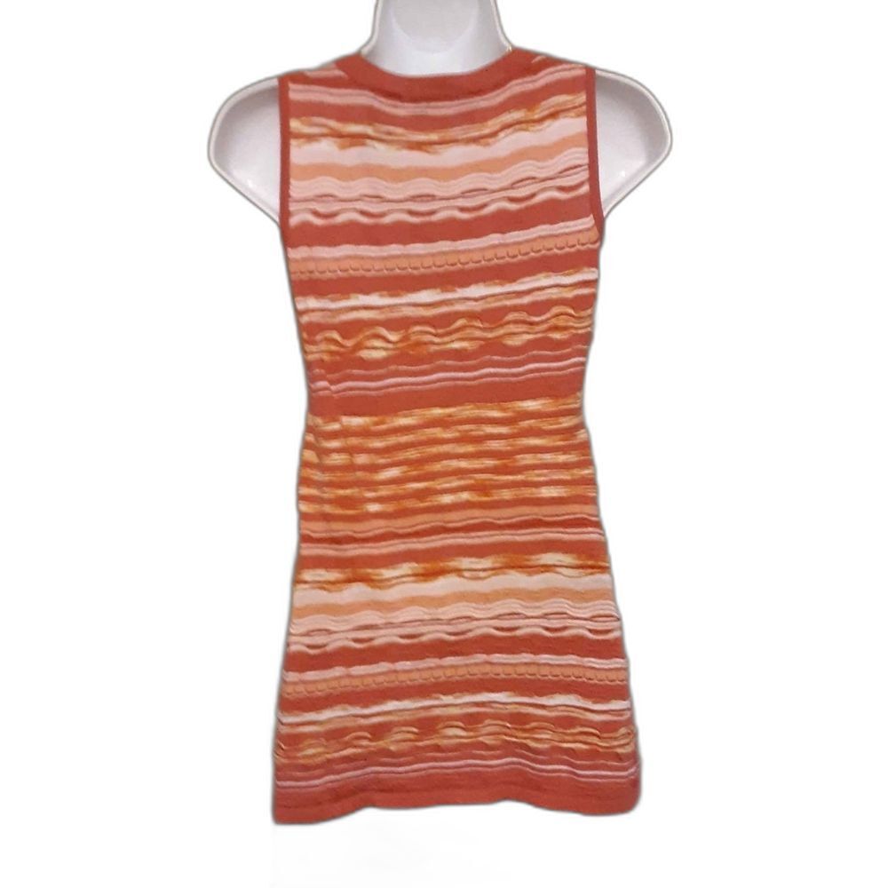 Axcess Striped V-Neck Sleeveless Lightweight Sweater Top Womens Small - Picture 3 of 3